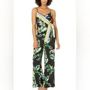 NWT Donna Morgan Fit & Flare Wrap Floral Jumpsuit, Sz. 10